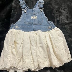 OshKosh B'gosh Denim and Eyelet Skirtall